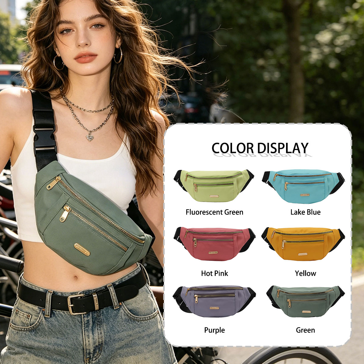 Fashion Casual Solid Color Wom - Cycling Commute ulasan dan harga