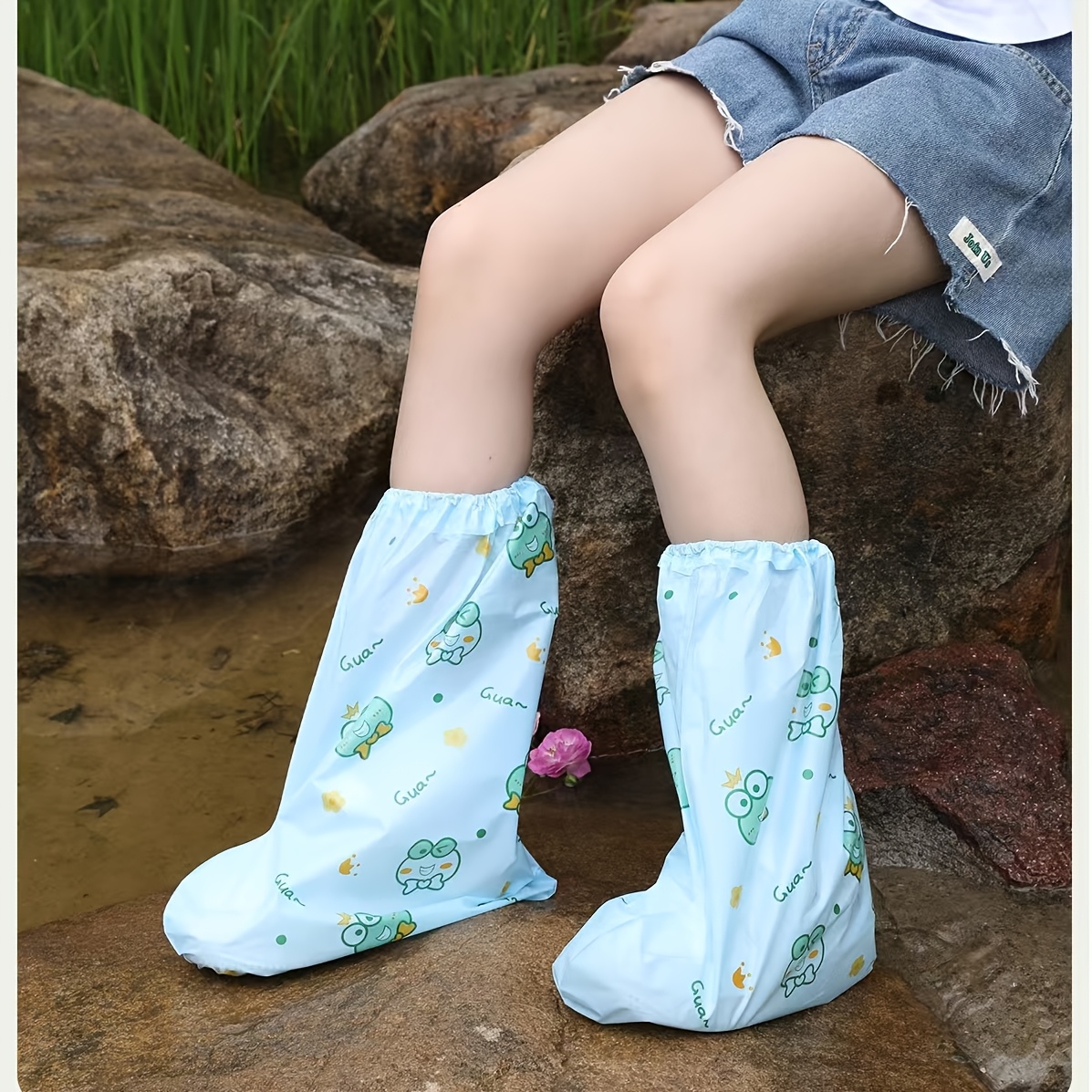 10pc Frog Cartoon Shoe Covers  - Cycling Shoes For Commute ulasan dan harga