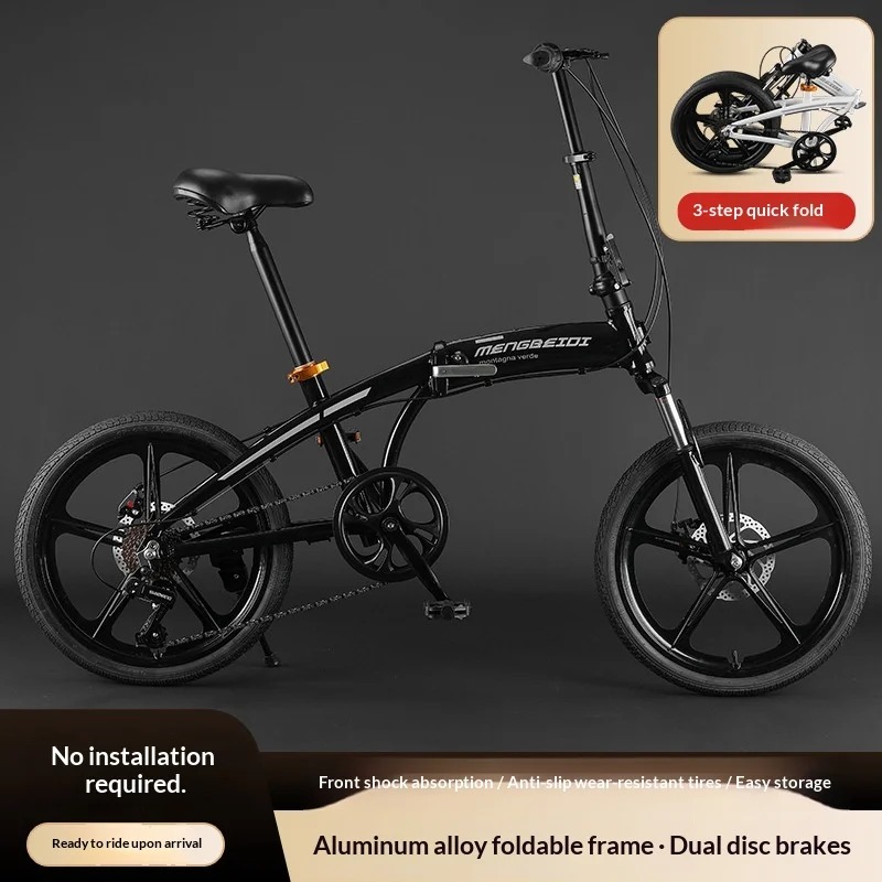 Adult Folding Bike - 20 Inch L - Commuting With Bike ulasan dan harga