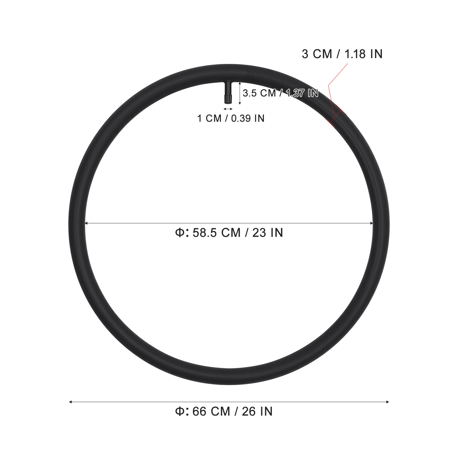 2Pcs Inner Tube for Bicycle 26 - Commuting With Road Bike ulasan dan harga