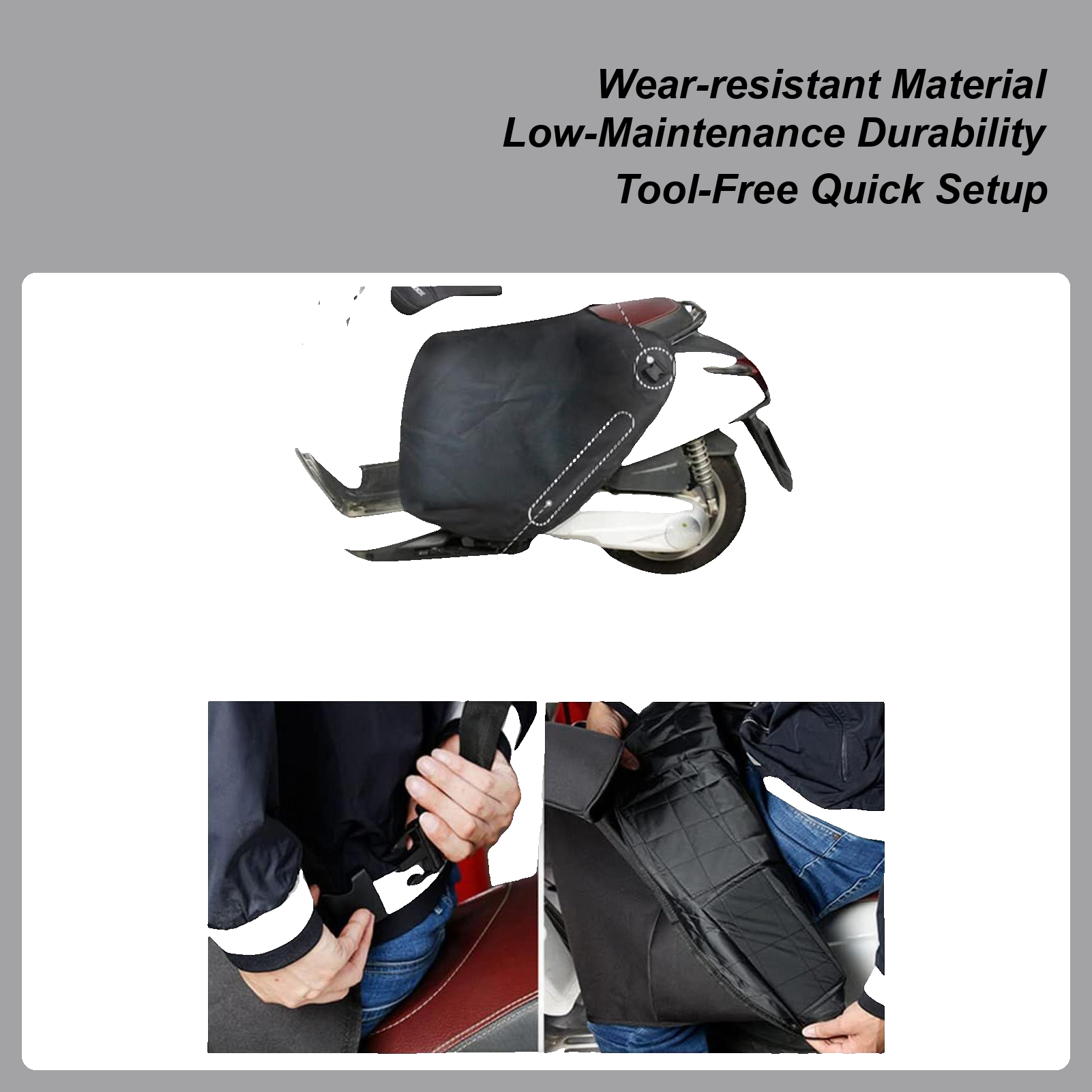 Motorcycle Leg Protection Knee - Cycling Commute ulasan dan harga