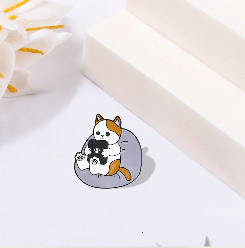 Funny Cats Enamel Pin Custom C - Cycling Commute Bag ulasan dan harga
